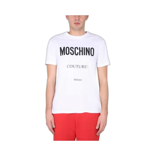 Moschino Logo Printed Crewneck T-Shirt