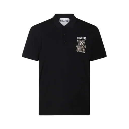 Moschino Teddy Bear Printed Short-Sleeved Polo Short