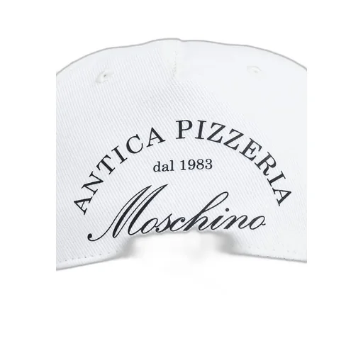 Moschino Logo-Printed Curved Peak Cap