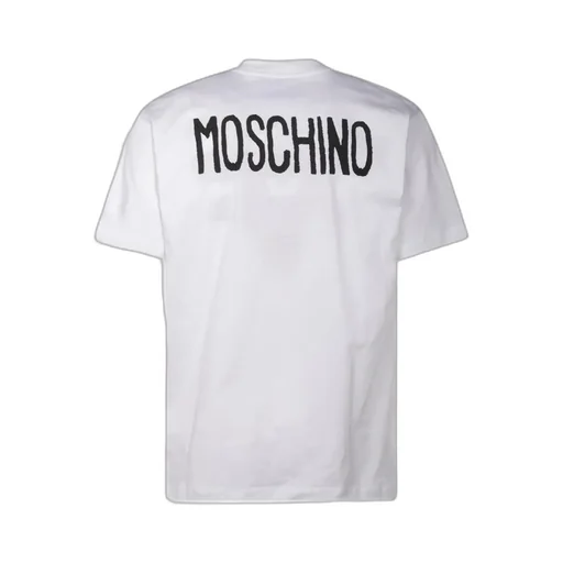 Moschino Slogan Printed Crewneck T-Shirt