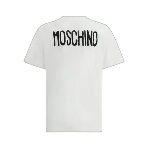 Moschino Slogan Printed Crewneck T-Shirt