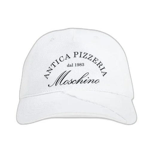 Moschino Logo-Printed Curved Peak Cap