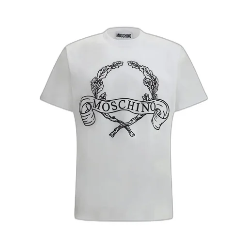 Moschino Laurel Embroidered Crewneck T-Shirt