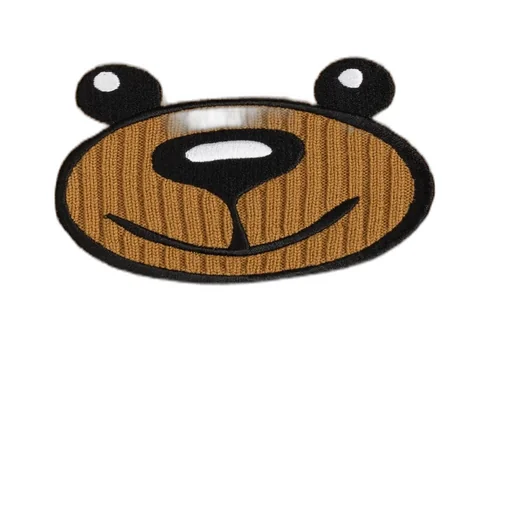 Moschino Bear Embroidered Knitted Scarf