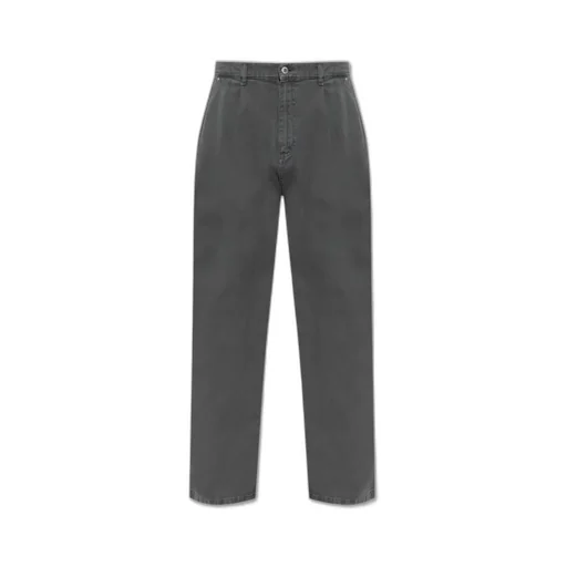 Moschino Logo Patch Wide-Leg Pants
