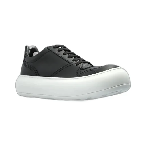 Moschino Round Toe Lace-Up Sneakers