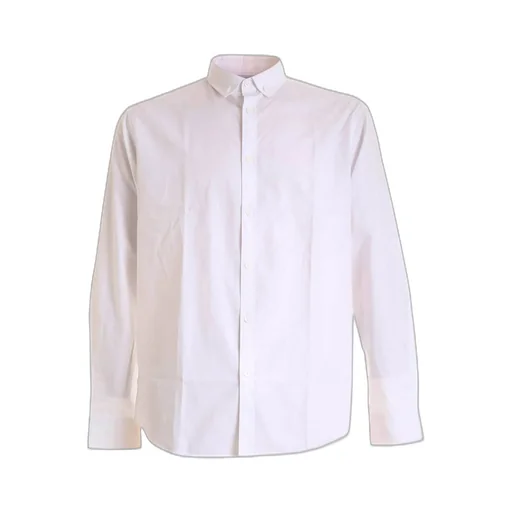 Moschino Long-Sleeved Curved Hem Shirt