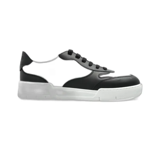Moschino Logo Embossed Lace-Up Sneakers