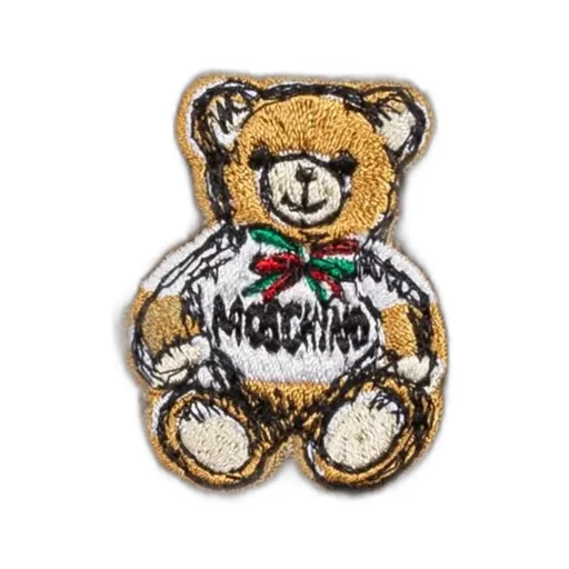 Moschino Teddy Bear Embroidered Knitted Beanie