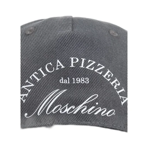 Moschino Logo-Printed Curved Peak Cap