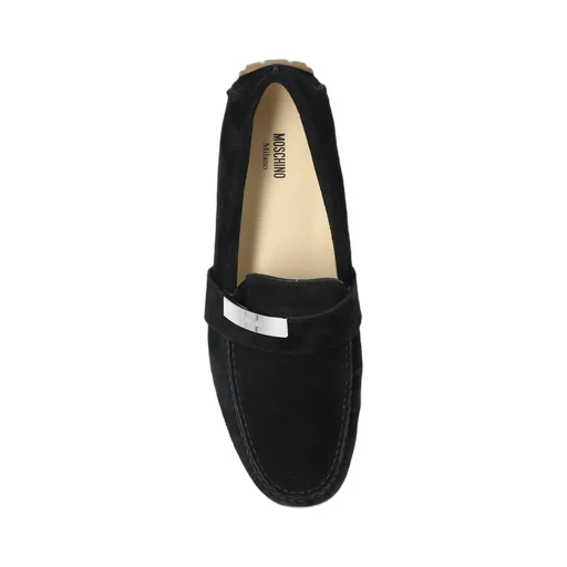 Moschino Logo Engraved Loafers