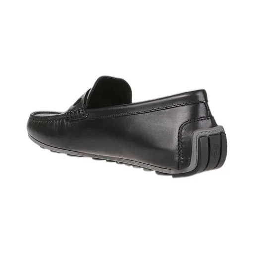Moschino Logo Cut-Out Ruched Loafers