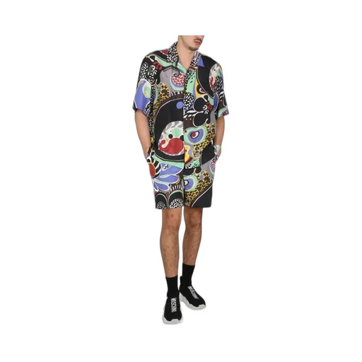 Moschino Graphic Printed High Waist Shorts