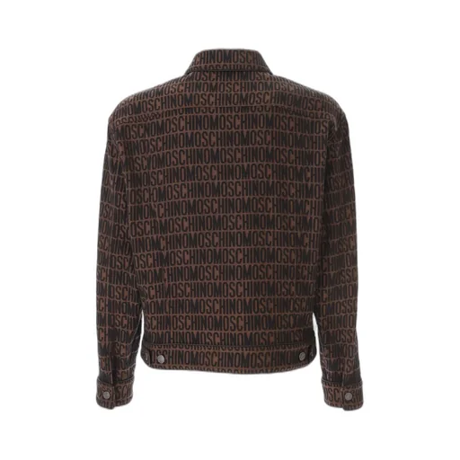 Moschino Monogrammed Buttoned Denim Jacket