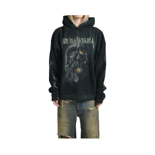Skull Hoodie / Black