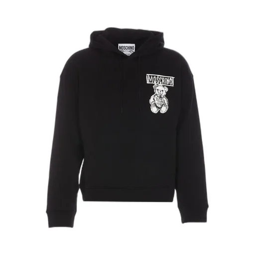 Moschino Drawstring Teddy Bear Printed Hoodie