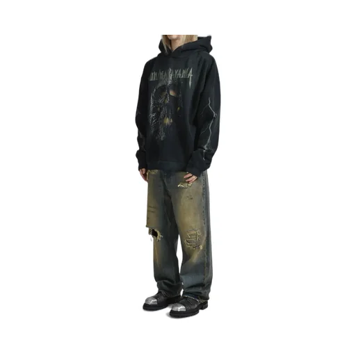Skull Hoodie / Black