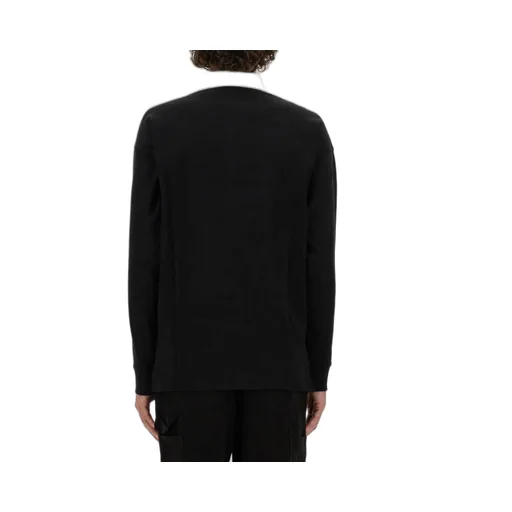 Moschino Button Detailed Long-Sleeved Polo Shirt