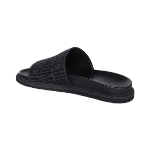 Moschino Monogram Jacquard Slip-On Slides