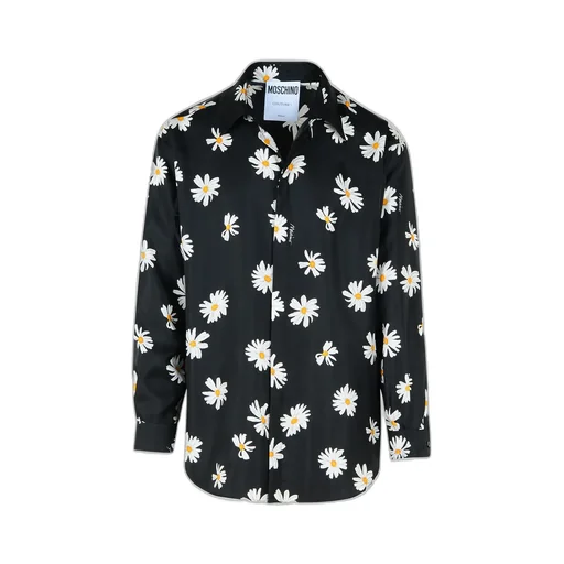 Moschino Floral Printed Long-Sleeved Shirt