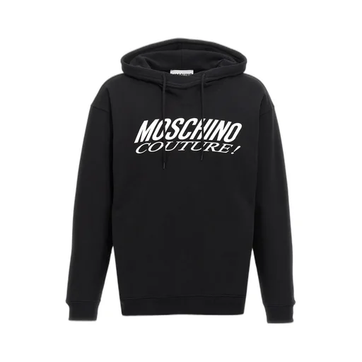 Moschino Logo Printed Drawstring Hoodie