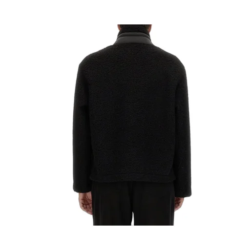 Moschino Stand-Up Collar Shearling Jacket