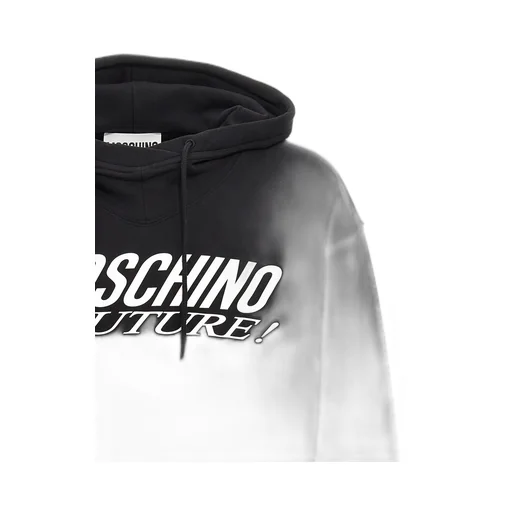 Moschino Logo Printed Drawstring Hoodie
