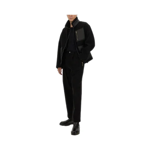 Moschino Stand-Up Collar Shearling Jacket
