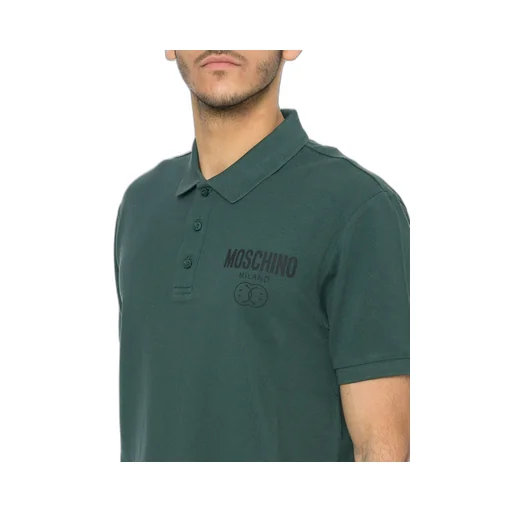 Moschino Logo Printed Short-Sleeved Polo Shirt
