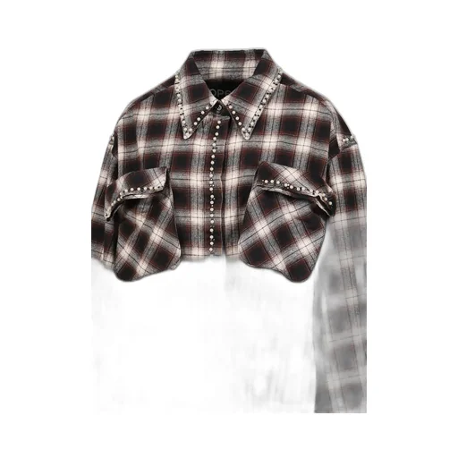 Beaded Pocket Shirt / Brw