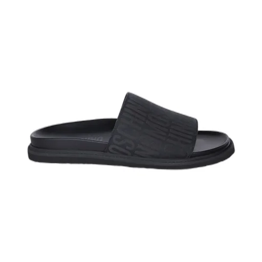 Moschino Monogram Jacquard Slip-On Slides