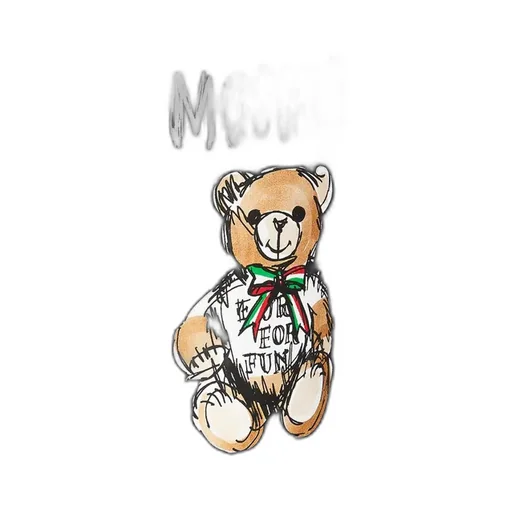 Moschino Teddy Bear Printed Straight-Leg Sweatpants