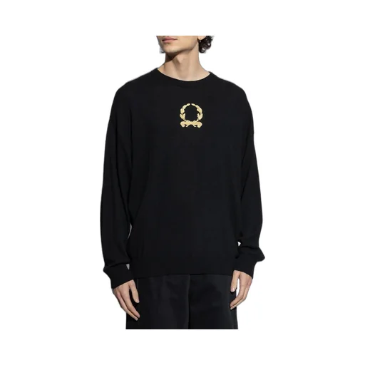 Moschino Logo Embroidered Knit Jumper