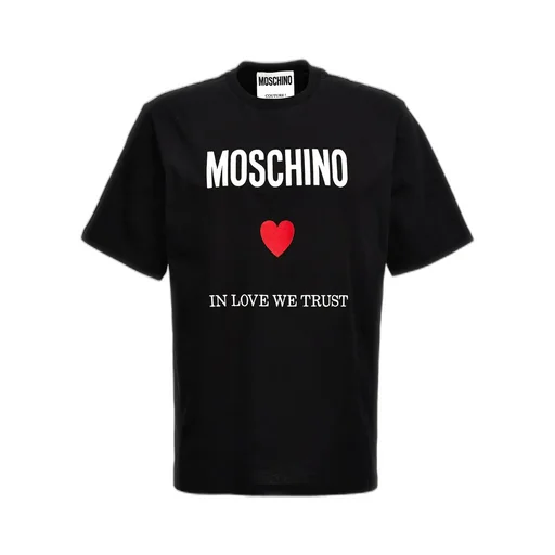 Moschino Logo Printed Crewneck T-Shirt