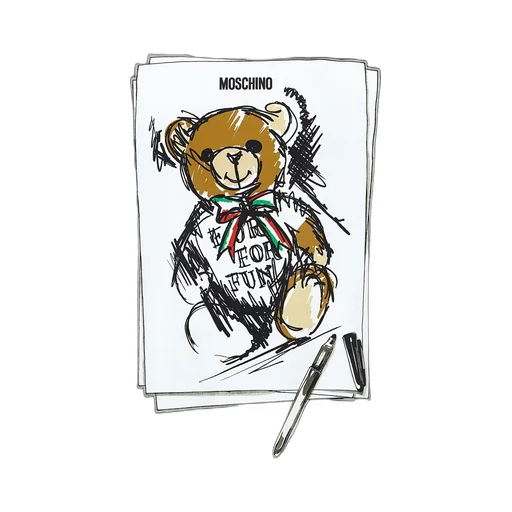 Moschino Teddy Bear Printed Crewneck T-Shirt