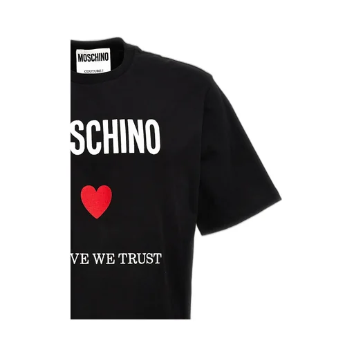 Moschino Logo Printed Crewneck T-Shirt