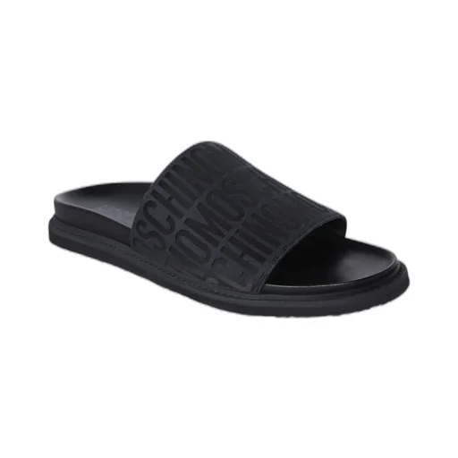 Moschino Monogram Jacquard Slip-On Slides