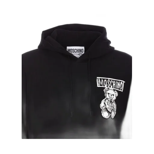 Moschino Drawstring Teddy Bear Printed Hoodie
