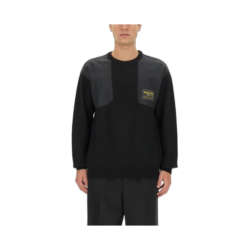 Moschino Logo Patch Crewneck Knitted Jumper