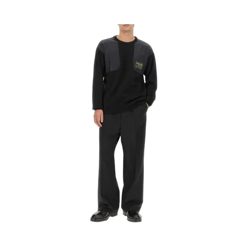 Moschino Logo Patch Crewneck Knitted Jumper