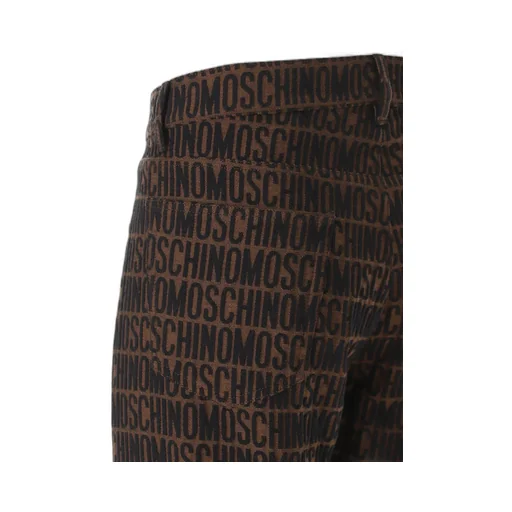 Moschino Monogram Jacquard Slim-Cut Jeans
