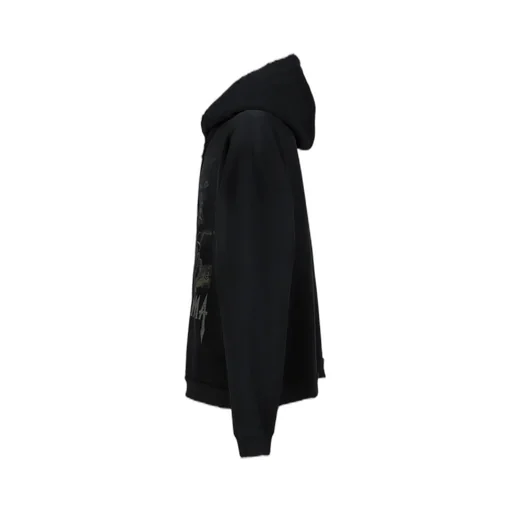 Ethnic Zip Hoodie / Black