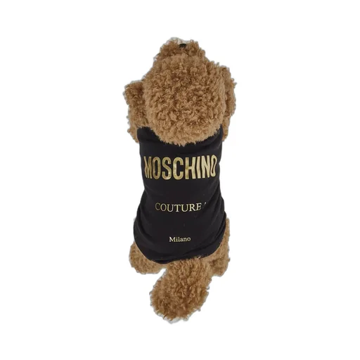 Moschino Logo Printed Jersey Dog T-Shirt