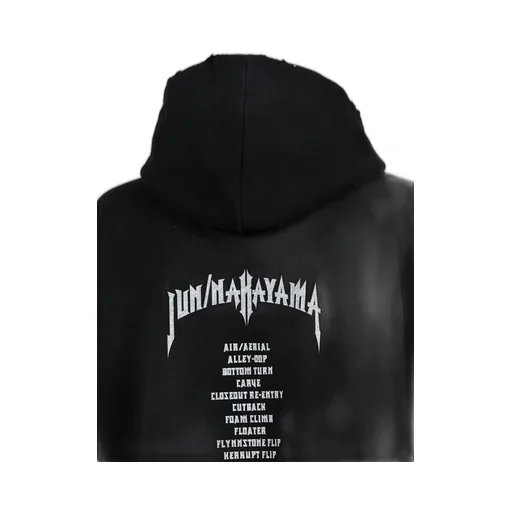Ethnic Zip Hoodie / Black