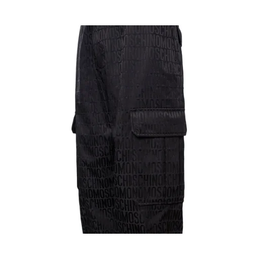 Moschino Logo Printed High-Waist Cargo Trousers