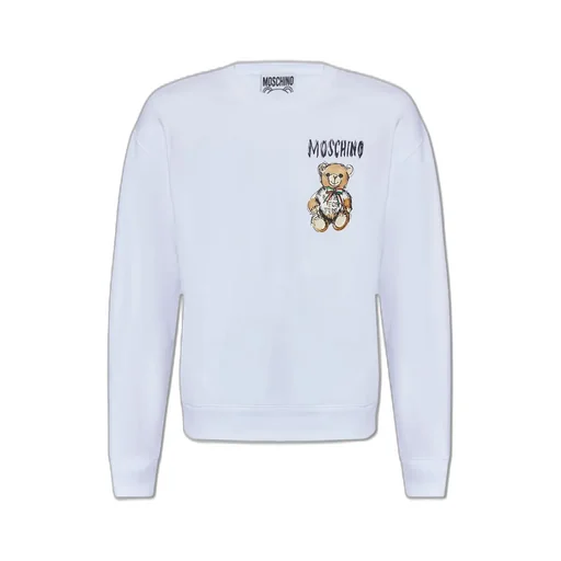 Moschino Teddy Bear Printed Crewneck Sweatshirt