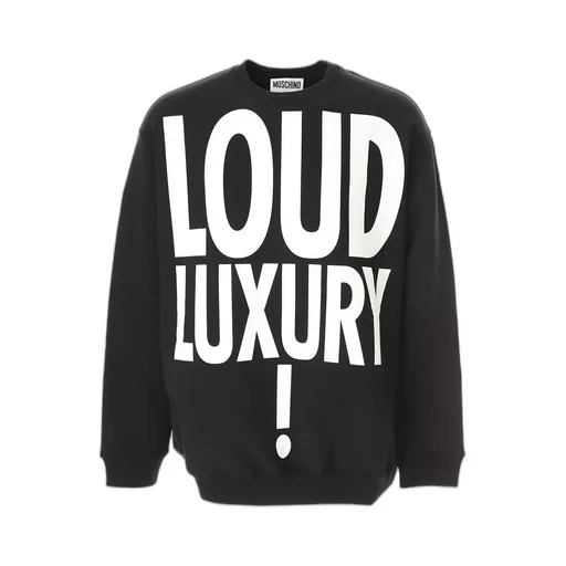 Moschino Slogan-Printed Crewneck Sweatshirt