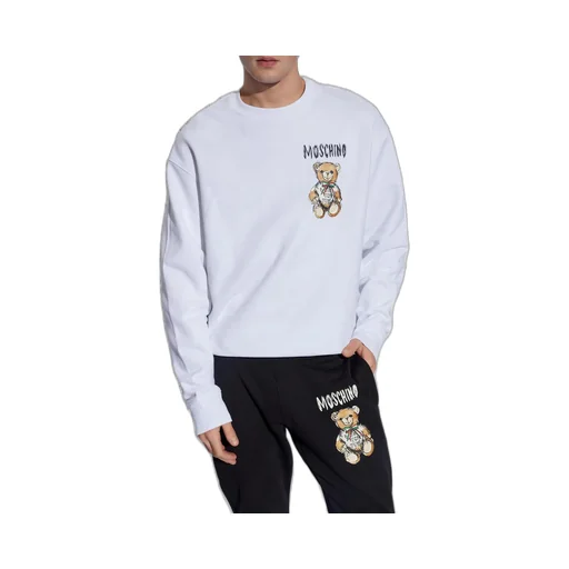 Moschino Teddy Bear Printed Crewneck Sweatshirt