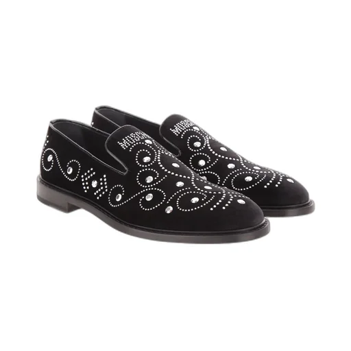 Moschino Round-Toe Slip-On Loafers