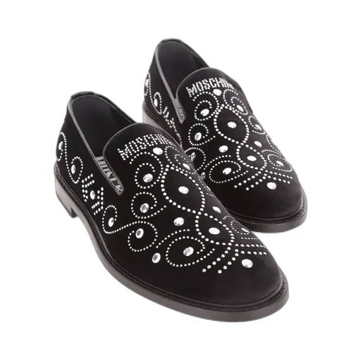 Moschino Round-Toe Slip-On Loafers